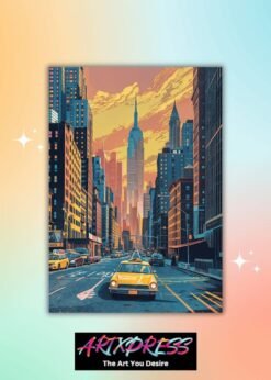NewYork City Retro Style Metal Poster