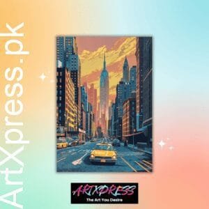 NewYork City Retro Style Metal Poster