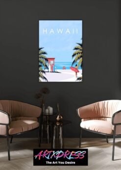 Hawaii Beach Metal Poster