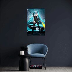 Hatsune Miku McLaren GTR | Metal Poster