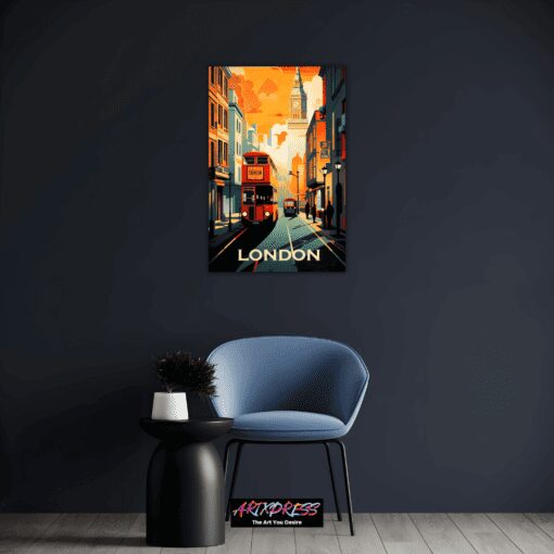 London City | Metal Poster