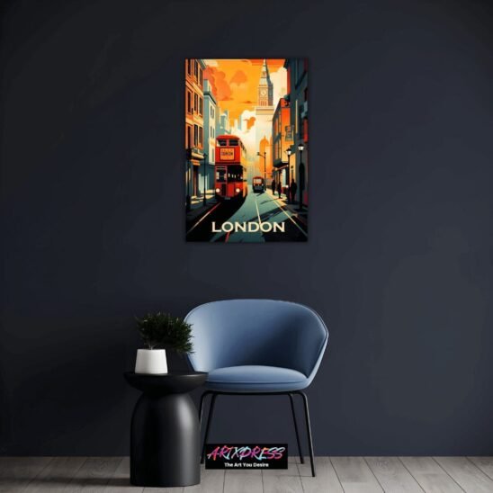 London City | Metal Poster