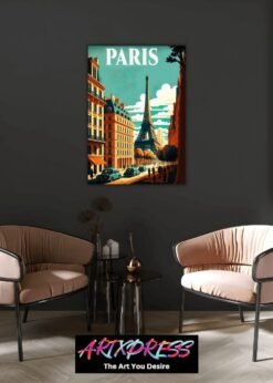 Paris Vintage Metal Poster
