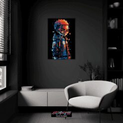 Pixel Art Rapper | Metal Poster