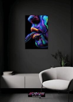 Psychedelic Colors On Serpentine Form | Metal Poster
