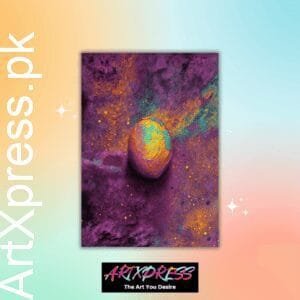 Vibrant Egg Metal Poster