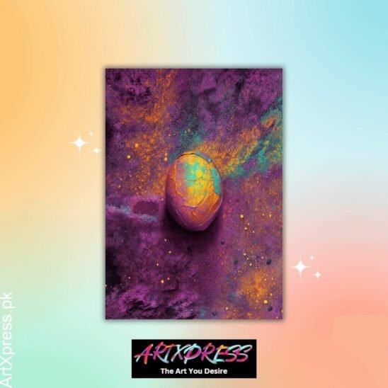 Vibrant Egg Metal Poster