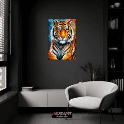 Tiger Portrait | Metal Poster