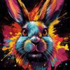 Funny Rabbit Metal Poster