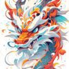 Colorful Dragon Metal Poster