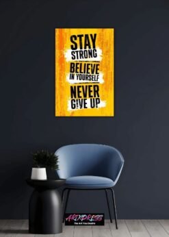 Stay Strong | Metal Poster