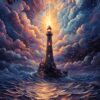 Lighthouse Metal Poster