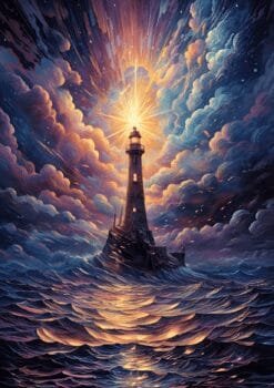 Lighthouse Metal Poster