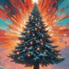 Christmas Tree Metal Poster