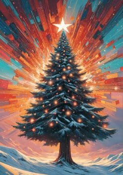 Christmas Tree Metal Poster