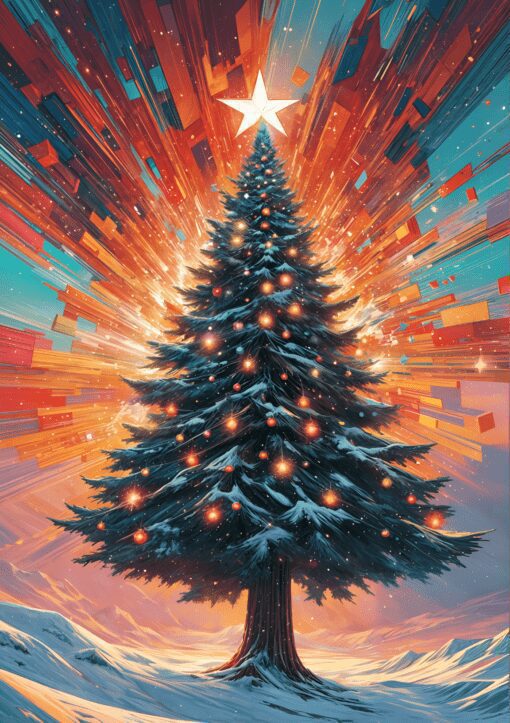 Christmas Tree Metal Poster