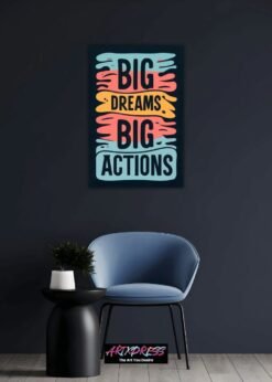 Big Dreams, Big Actions | Metal Poster