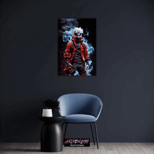 White Hair Naruto | Metal Poster