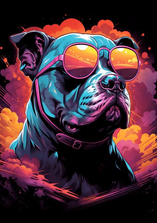 Mighty Pitbull Metal Poster