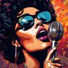 Jazz Singer Metal Poster