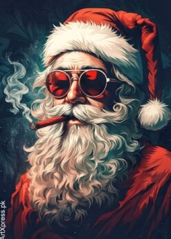 Santa Claus Metal Poster