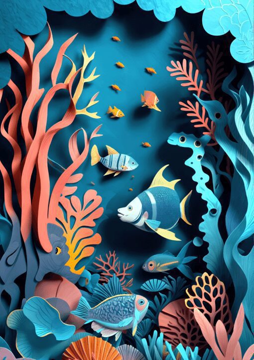 Fish Aquarium Metal Poster