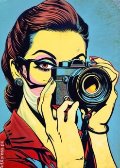 Photographer Portrait Metal Poster