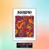 Scorpio Star Sign Abstract Metal Poster
