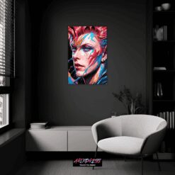 Bowie David Splash Art | Metal Poster