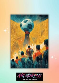 Qatar World Cup Metal Poster