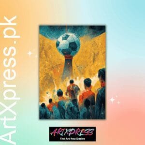 Qatar World Cup Metal Poster