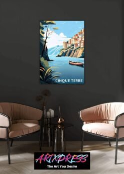 Cinque Terre Italy Metal Poster