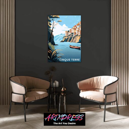 Cinque Terre Italy Metal Poster