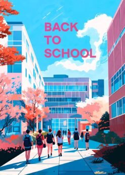 Back To School Metal Poster