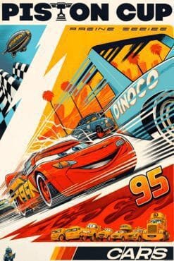 Cars Piston Cup | Metal Poster