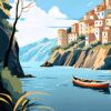 Cinque Terre Italy Metal Poster