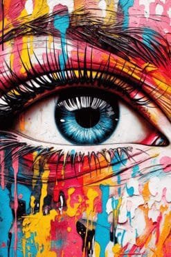 Colorful Eye | Metal Poster