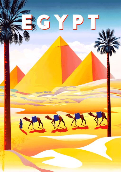 Egypt Vintage Metal Poster