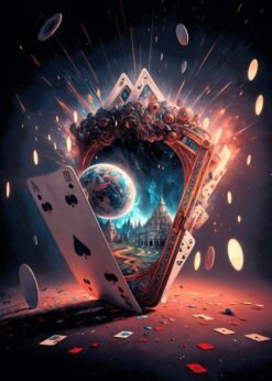 Exploding Cards | Metal Poster