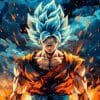 Goku Dynamic Pose | Metal Poster