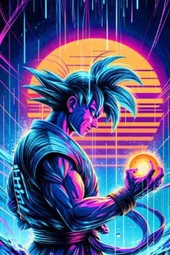 Goku Radiant Super Saiyan Form | Metal Poster