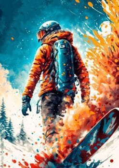 Hiker Metal Poster