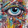 Hypnotizing Eye Metal Poster