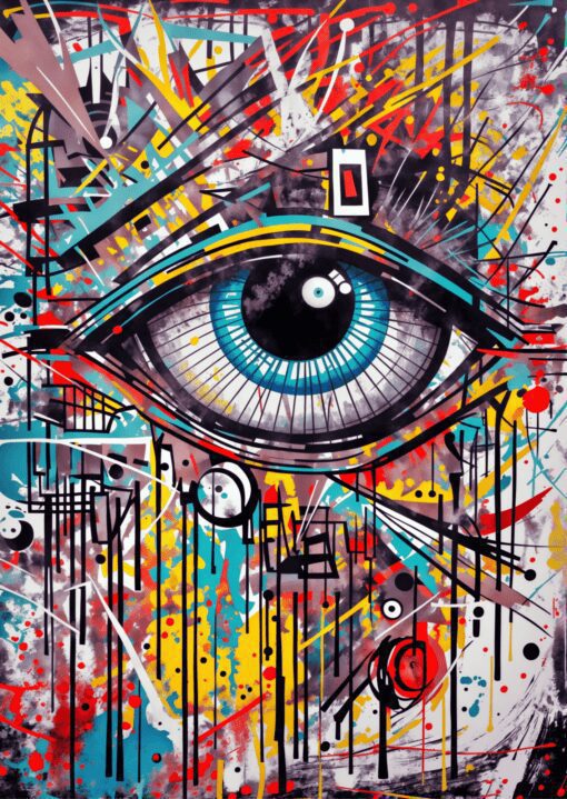 Hypnotizing Eye Metal Poster