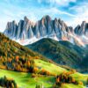 Italian Dolomites Metal Poster