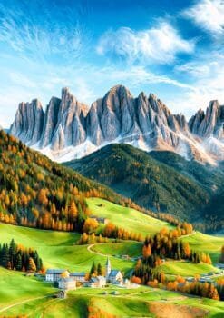 Italian Dolomites Metal Poster