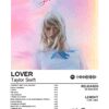 Taylor Swift (Lover Album Cover)-White Metal Poster