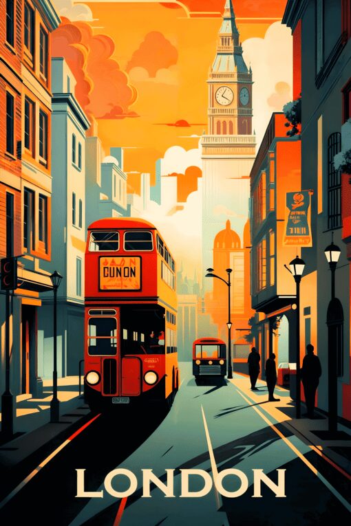 London City | Metal Poster