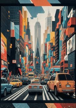 Manhattan Metal Poster