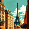 Paris Vintage Metal Poster